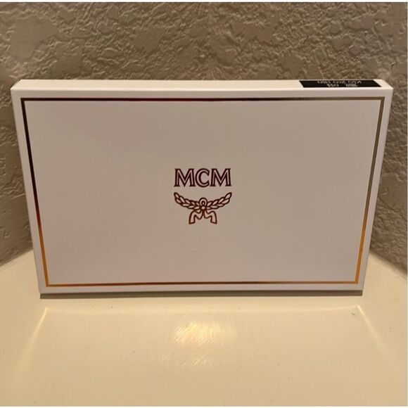 MCM Pink Clutch with Black Accents - Picture 5 of 8